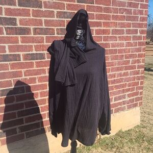 Black Hooded Sweater